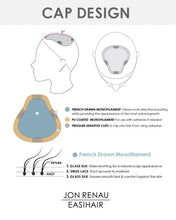 Load image into Gallery viewer, EasiPart French XL 18 inch (Exclusive) | Monofilament Remy Human Hair Topper by Jon Renau
